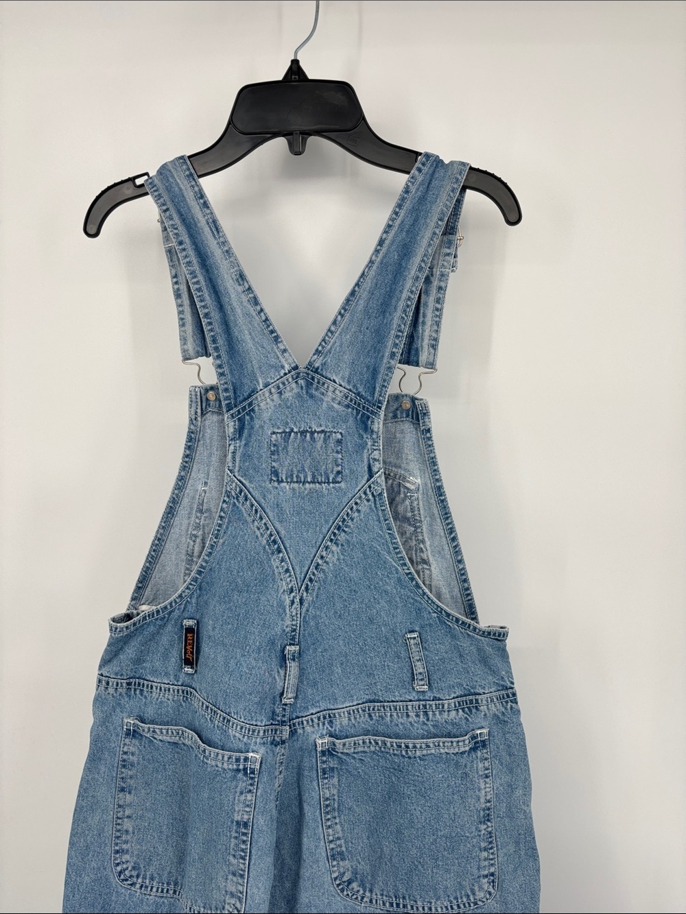 Revolt Perfect Style vintage adjustable cotton denim overall bibs size medium - Picture 7 of 10